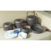 Caminhada ao ar livre Camping Cookware Set (CL2C-DT2315-8)